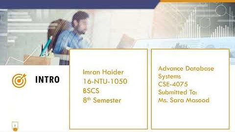 Inheritance for pl/sql objects | Imran Haider | 16-NTU-1050