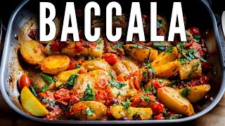 Baccala (Salt Cod) with Potatoes, Capers, and Olives