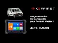 Programmation dune cl renault master 2 de 2006 avec un autel im508 im608  keyfirst