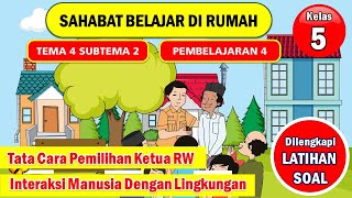 TEMATIK KELAS 5 TEMA 4 SUBTEMA 2 PEMBELAJARAN 4
