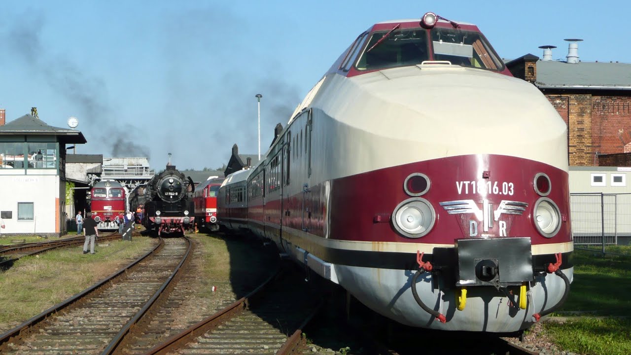 Sächsisches Eisenbahnmuseum Chemnitz (2), the largest, functional steam locomotive depot in Europe