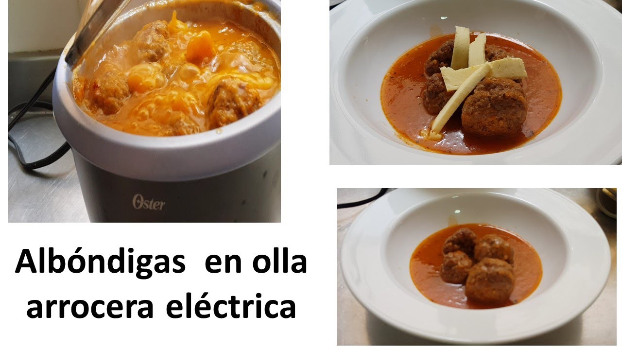 Albóndigas en olla arrocera eléctrica #ollamagica