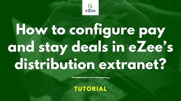 How to Configure Pay and Stay Deal in eZee