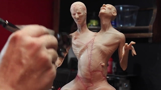 Sculpting Frankenstein's Monster Part 4 (Airbrushing)