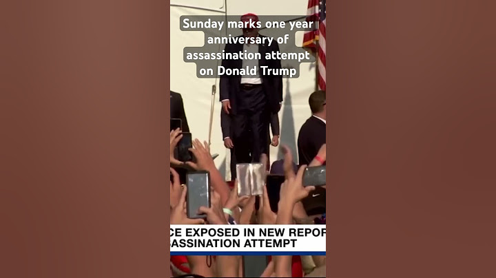 Sunday marks one year anniversary of assassination attempt on Donald Trump #donaldtrump #politics