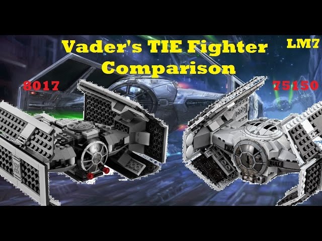 Lego Star Wars Comparisons - LEGO Star Wars Vader's TIE Advanced Comparison [8017 & - YouTube