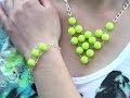 DIY Light Up the Night Neon Yellow Necklace and Bracelet Set | Cat Fox Designs