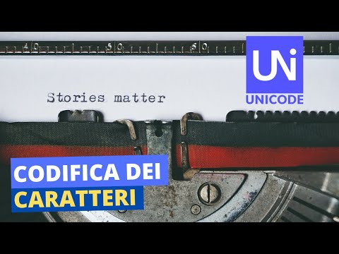 CODIFICA DEI CARATTERI: