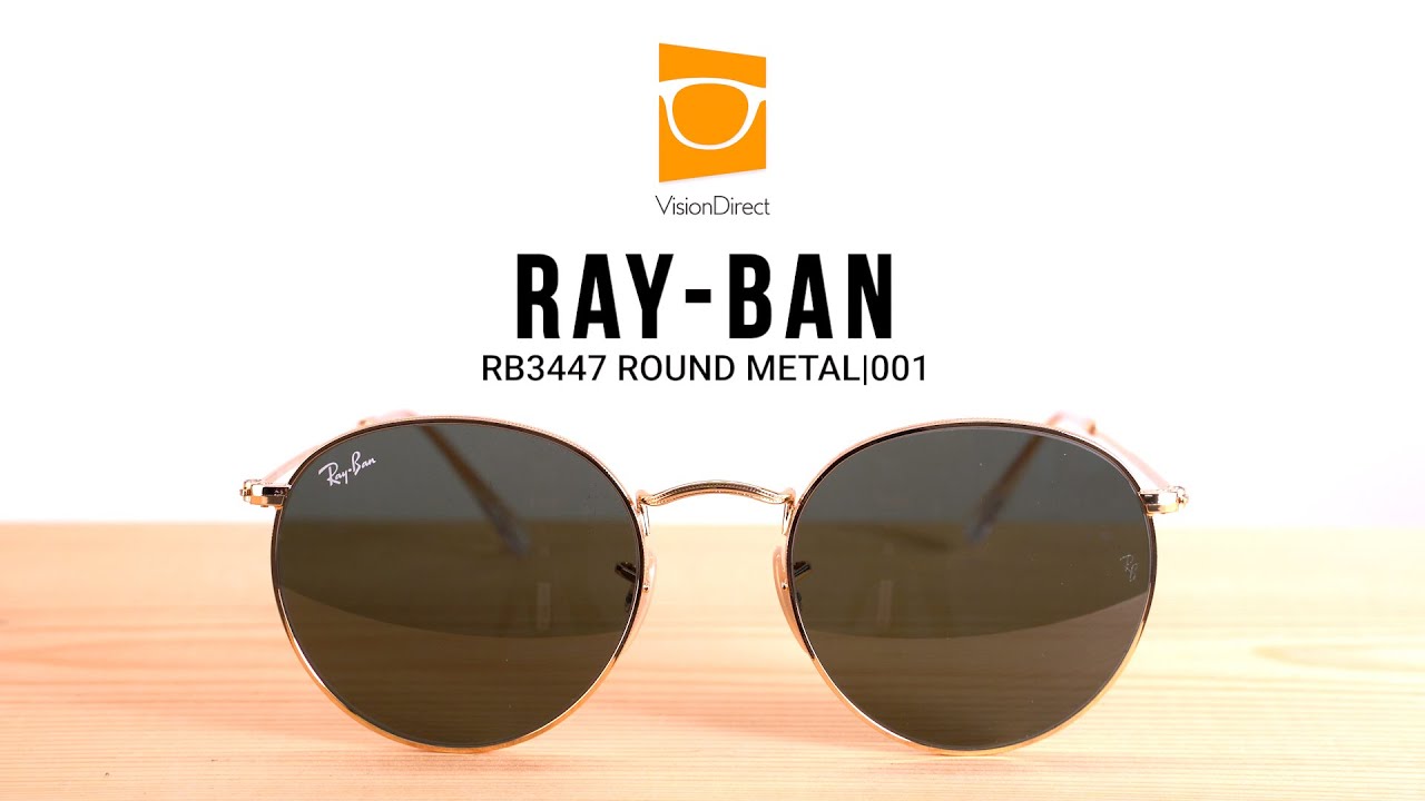 Ray-Ban RB3447 Size 53 Round Metal 