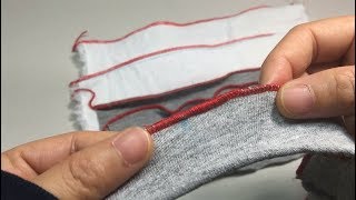 Janome 3434D@ How to Finish a Rolled Hem on a Serger / Cách se lai vòng tròn