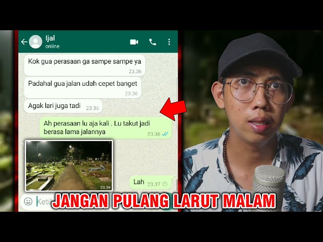 JANGAN PULANG LARUT MALAM 😱 | CHAT HISTORY HORROR INDONESIA class=