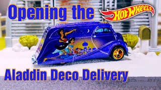 Opening the Hot Wheels Premium Aladdin Deco Delivery! (with Showcase)