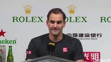 Roger Federer about "POINT PENALTY" 🔥⚡ - Press Conference Shanghai QF 2019