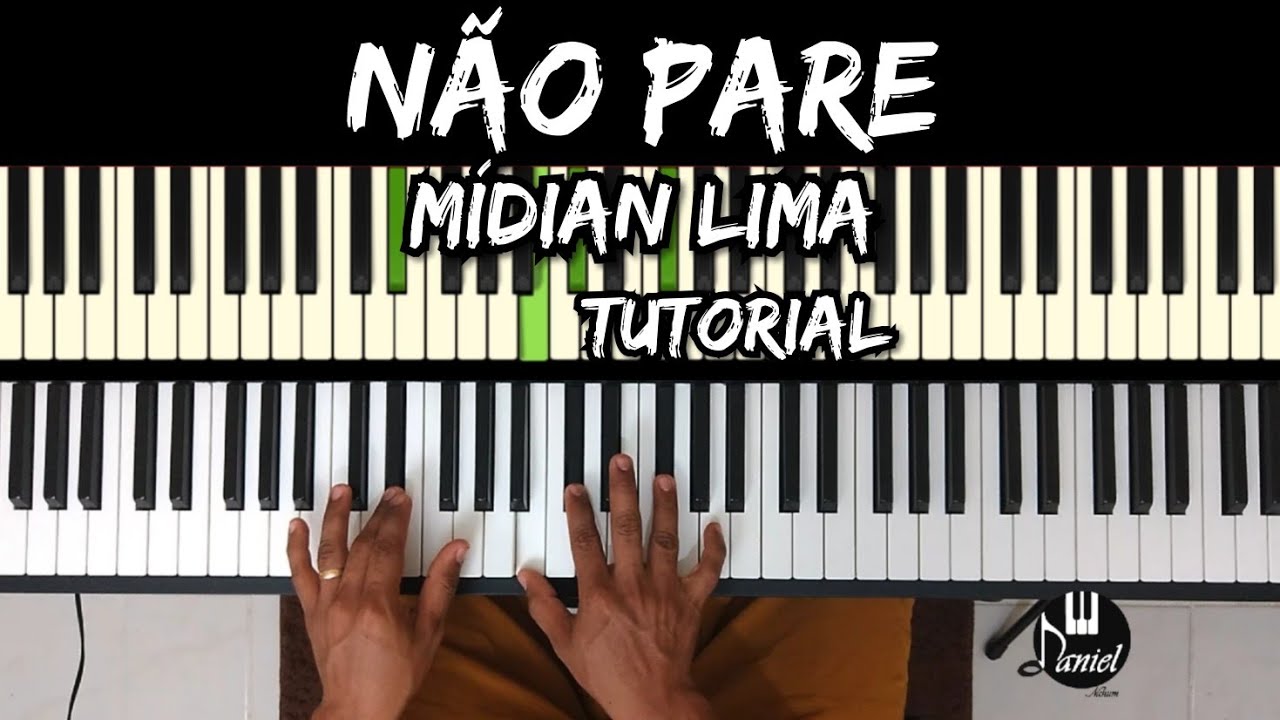 Vídeo Aula de teclado ( Não Pare ) Mídian Lima YouTube