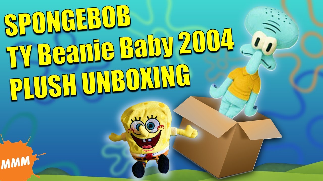 SPONGEBOB TY BEANIE BABY 2004 PLUSH UNBOXING - Mario's Marvelous Misadventures
