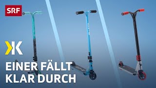 Scooter im Test: Nicht die Farbe, die Räder sind wichtig! | 2022 | Kassensturz | SRF