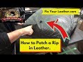 How to Patch a Rip in Leather