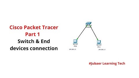 Cisco Packet Tracer Tutorial  Part -1  Switch & End device connection| Jubaer Learning Tech
