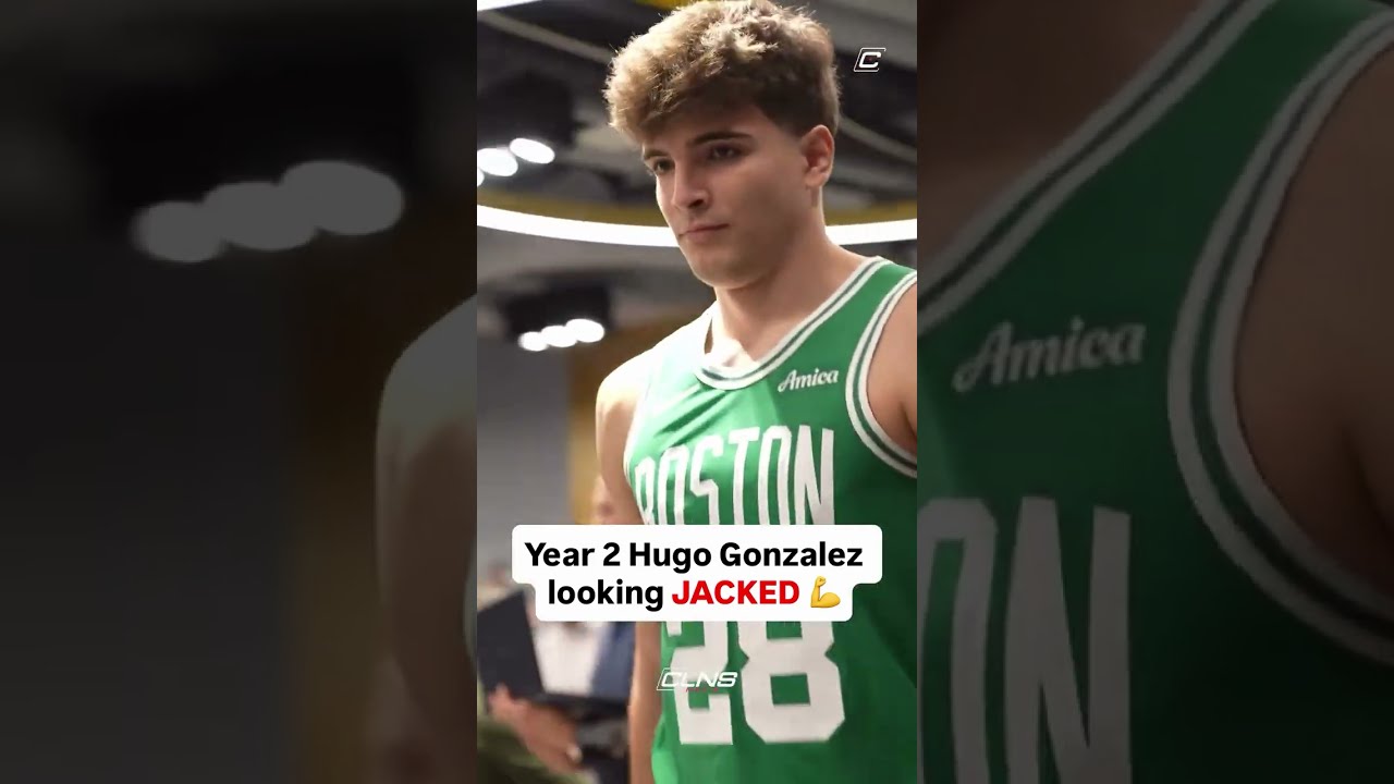 Celtics forward Hugo Gonzalez LOOKS jacked entering year 2 #celtics #nba #bostonceltics