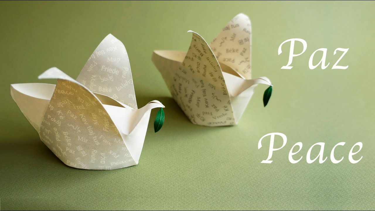 box pictures origami with Peace Dove YouTube de Paz la for Box  Cajita Christmas:: Paper Paloma