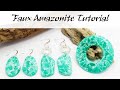 Polymer Clay Project: Faux Amazonite Tutorial