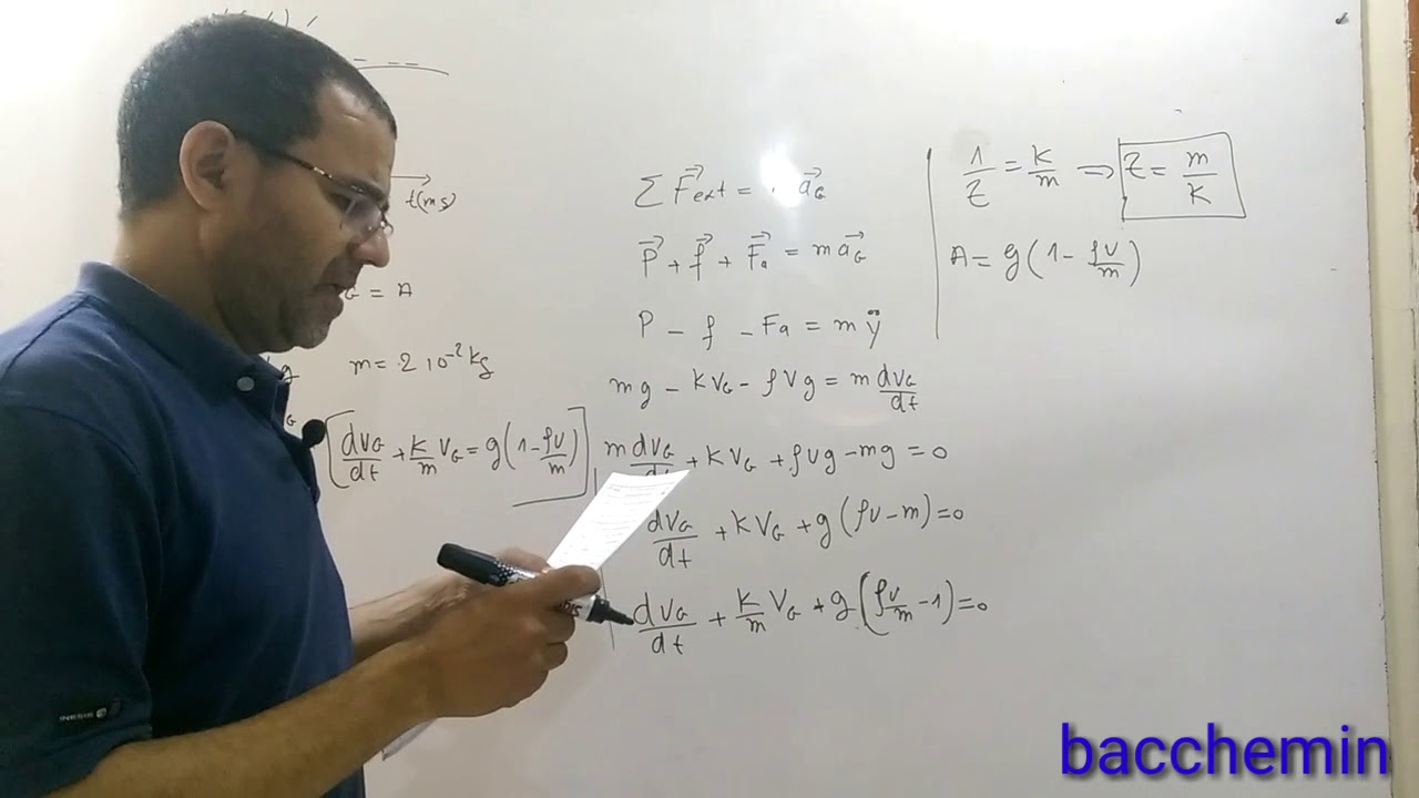 تصحيح وطني 2018 الميكانيك  علوم فزيائية bacchemin