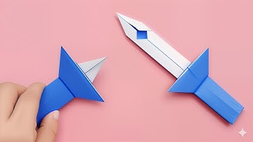 How to Make an Easy Origami Sword | Step-by-Step Paper Craft Tutorial