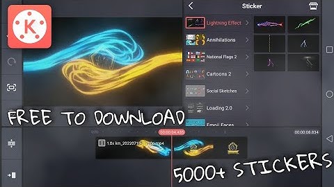 HOW TO ADD STICKERS IN KINEMASTER || 5000+ STICKERS || FREE DOWNLOAD