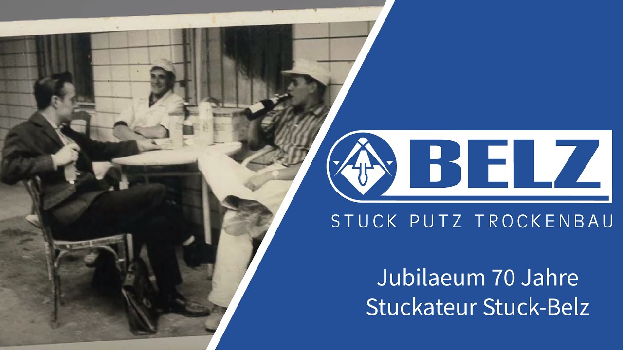 Stuckateur Stuck-Belz aus Bonn feiert sein Jubilaeum 70 Jahre (Version mit Blooper)