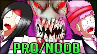 TEMPERED DEVILJHO CHALLENGE - Pro and Noob VS Monster Hunter World Multiplayer! (BEST ONE YET)