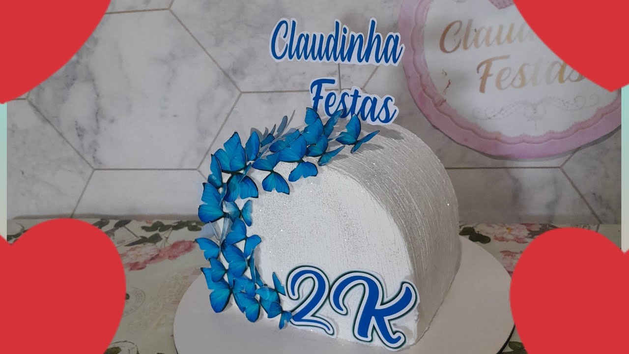 claudinhafestas #bolos #borboletas 