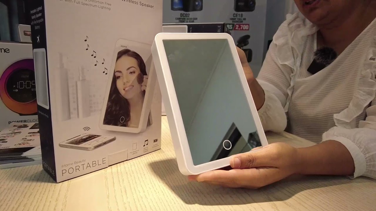 iHome Portable Lighted Bluetooth Vanity 