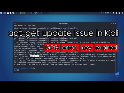 Fix: GPG Error, Key Expired (EXPKEYSIG Kali Linux Repository) | Kali Linux 2023