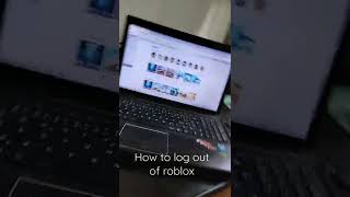 how to log out on pc ať roblox
