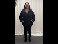 Plus Size Black Winter Coat CF5275A