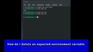 Famous 🫆 How do I delete an exported environment variable 🫆 Profile
