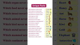 Unique Facts of The World 🔥✅ #english #education #vocabulary #gk #easyenglisheveryday