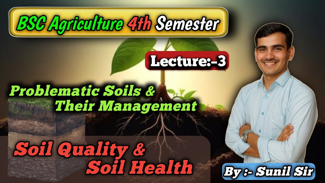 Soil Quality and Soil Health / Problematic Soils and Their Management / BSc Agriculture 4th Semester