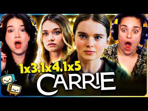 CARRIE 1x3, 1x4, & 1x5 Reaction! | First Time Watch! | Summer H. Howell | Samantha Sloyan