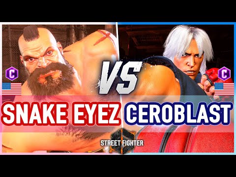 SF6 🔥 Snake Eyez (Zangief) vs Ceroblast (Ken) 🔥 Street Fighter 6