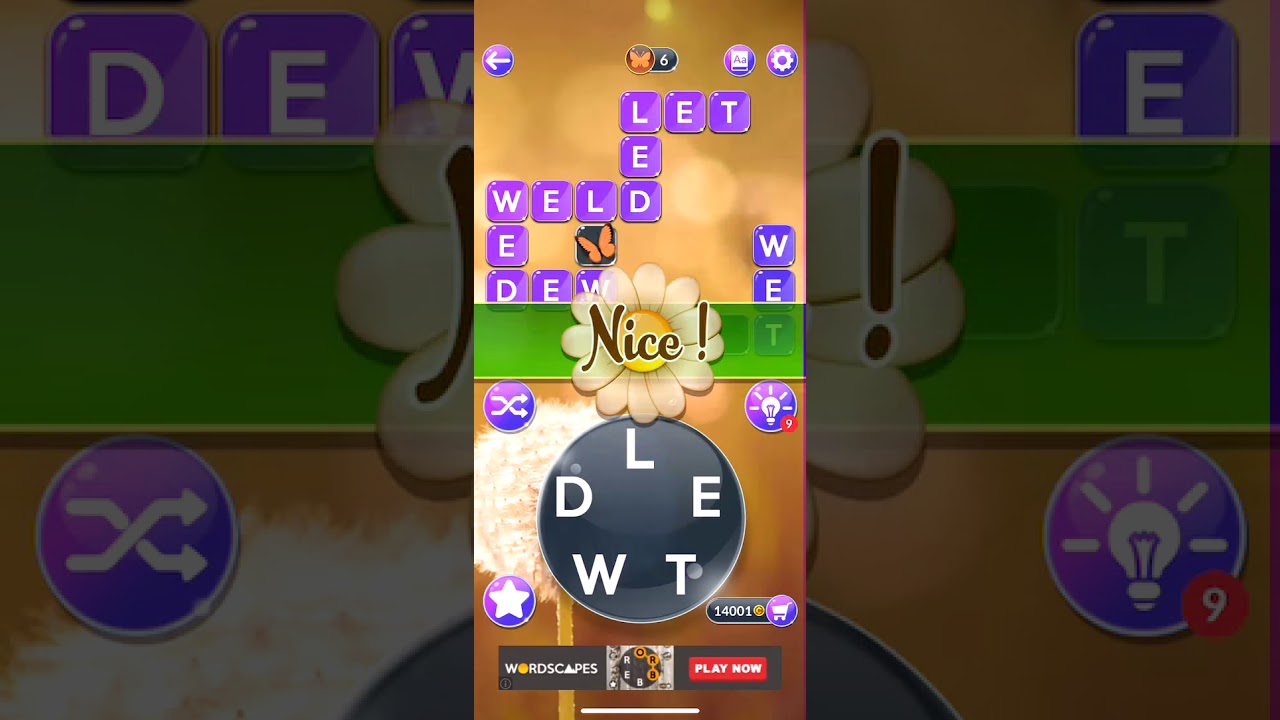 Wordscapes In Bloom Daily Puzzle Aug 11 (Word Flowers Answers)