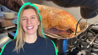 Our 13 Pound Turkey Was TINY In This Excellent Roasting Pan