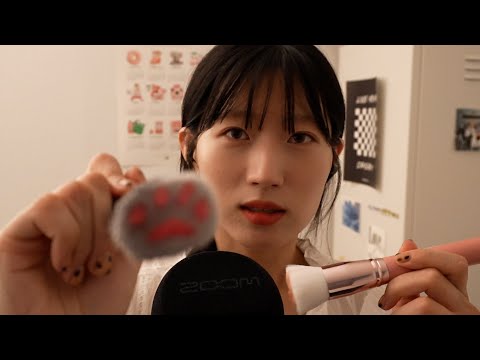 ASMR 2주년 Q&A 수다 (카메라 & 마이크 브러싱)