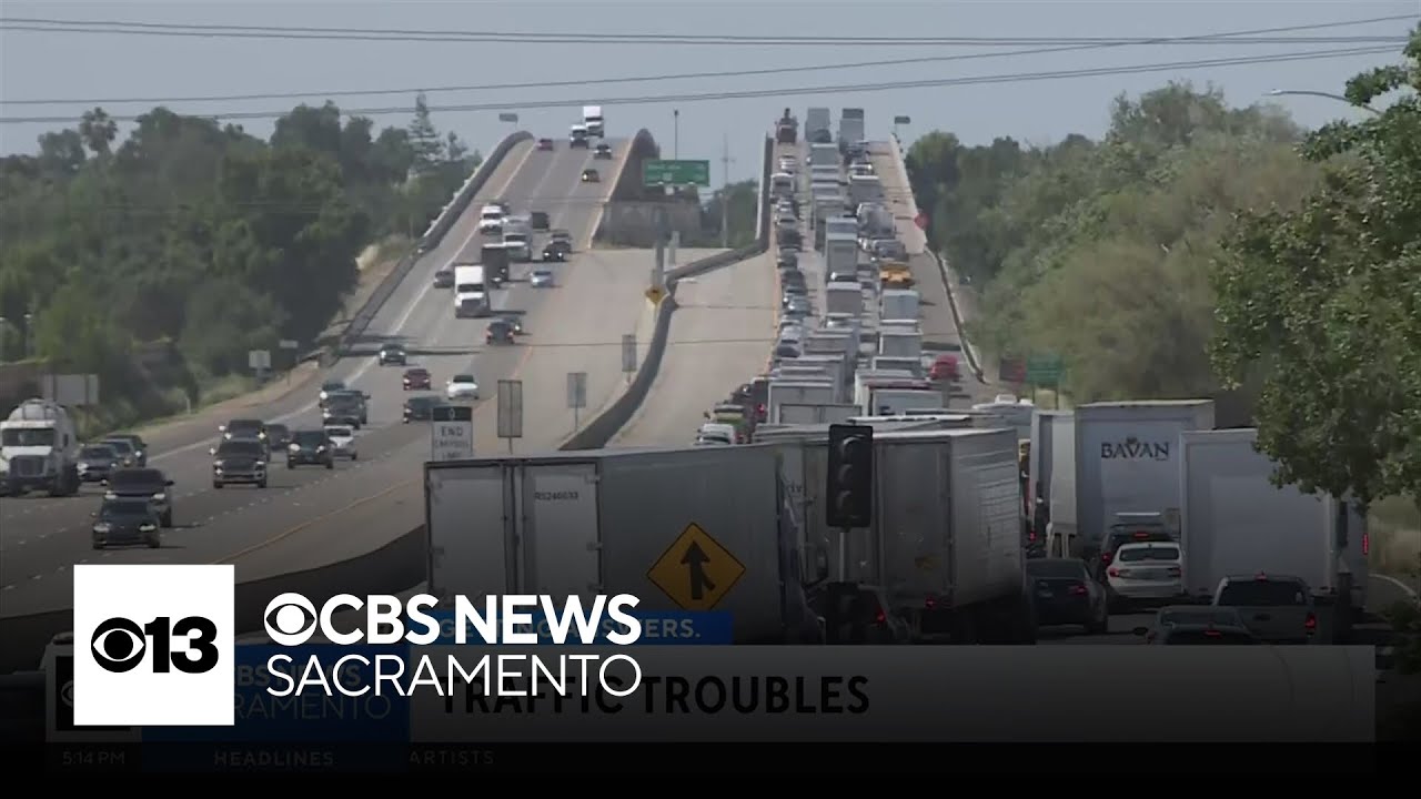 West Sacramento traffic heavily impacted by freeway construction