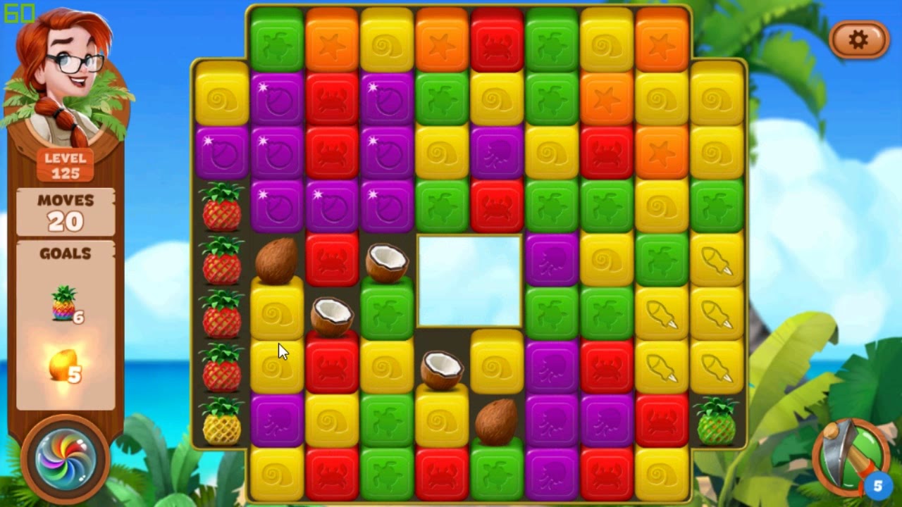 Lost Island Blast Adventure level 125
