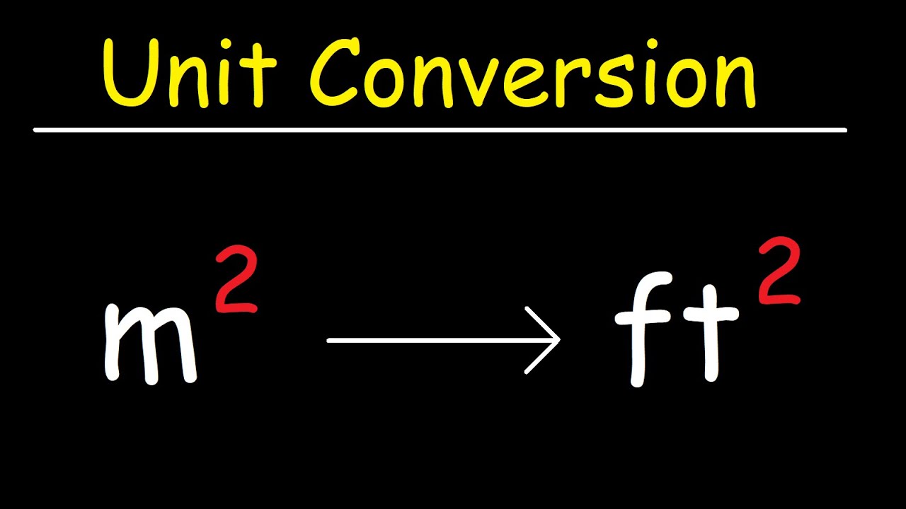 Square Meters to Square Feet - Unit Conversion - YouTube