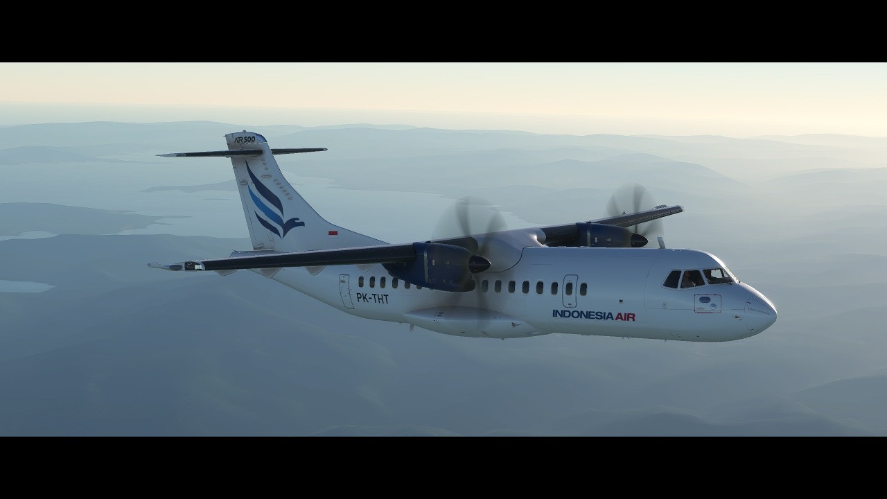 Tribute Flight Indonesia Air ATR 42-500 PK-THT Sorowako - Makassar (No Commentary) | FS 2020
