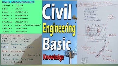 Basic Knowledge Every Civil Engineer Must Know | Useful Tips for Engineers || By Civil Engg||