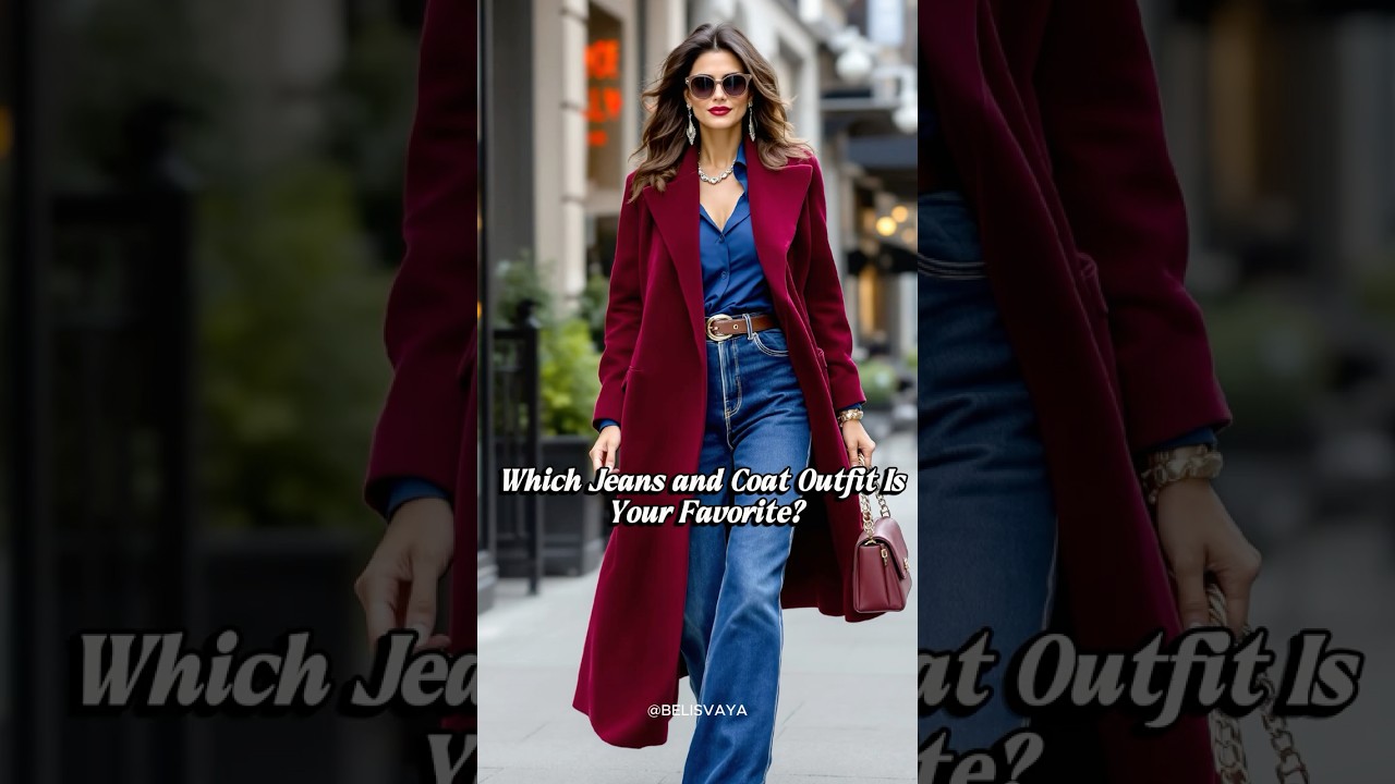 Perfect Fall Wardrobe: Elegant Jeans and Coat Outfits