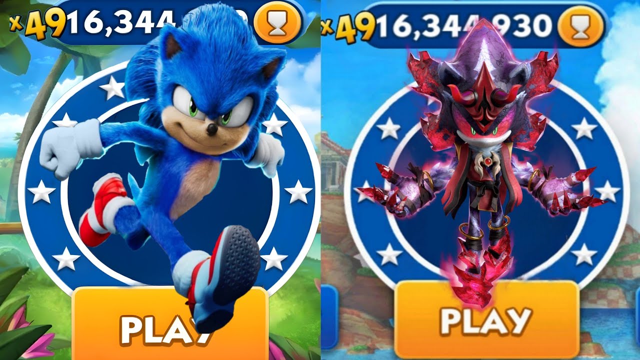 Sonic Dash - Animation Sonic VS Oni Mephiles _ Movie Sonic vs All ...
